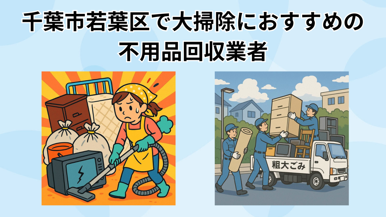 千葉市若葉区で大掃除におすすめの 不用品回収業者