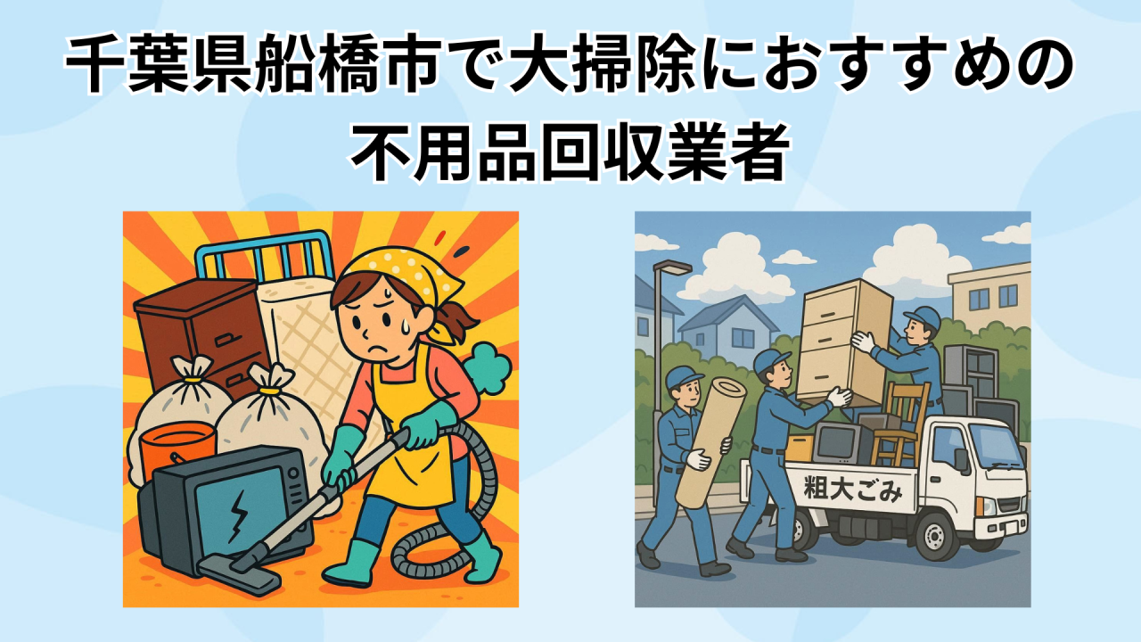千葉県船橋市で大掃除におすすめの 不用品回収業者