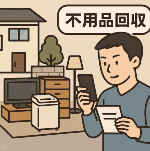 問い合わせ前に写真と条件をまとめている男性 