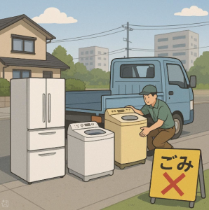冷蔵庫や洗濯機は無料で処分できない